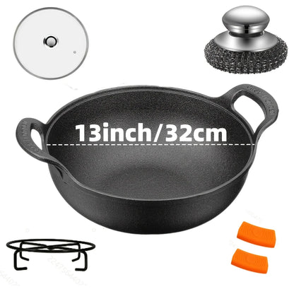 Pre-seasoned Cast Iron Skillet Set