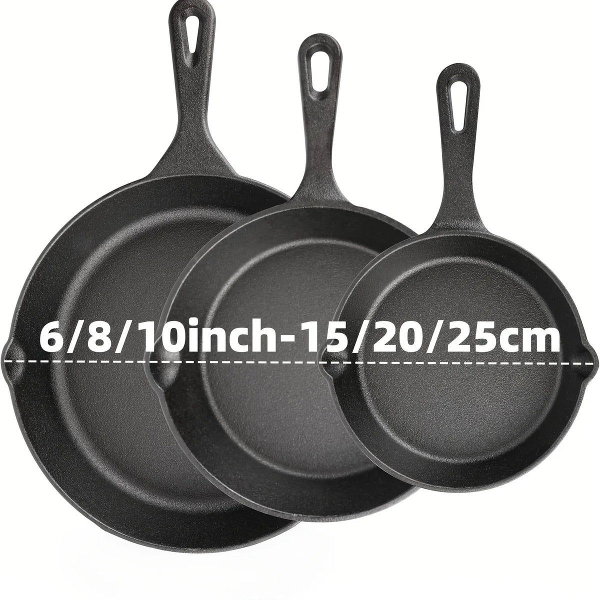 Pre-seasoned Cast Iron Skillet Set