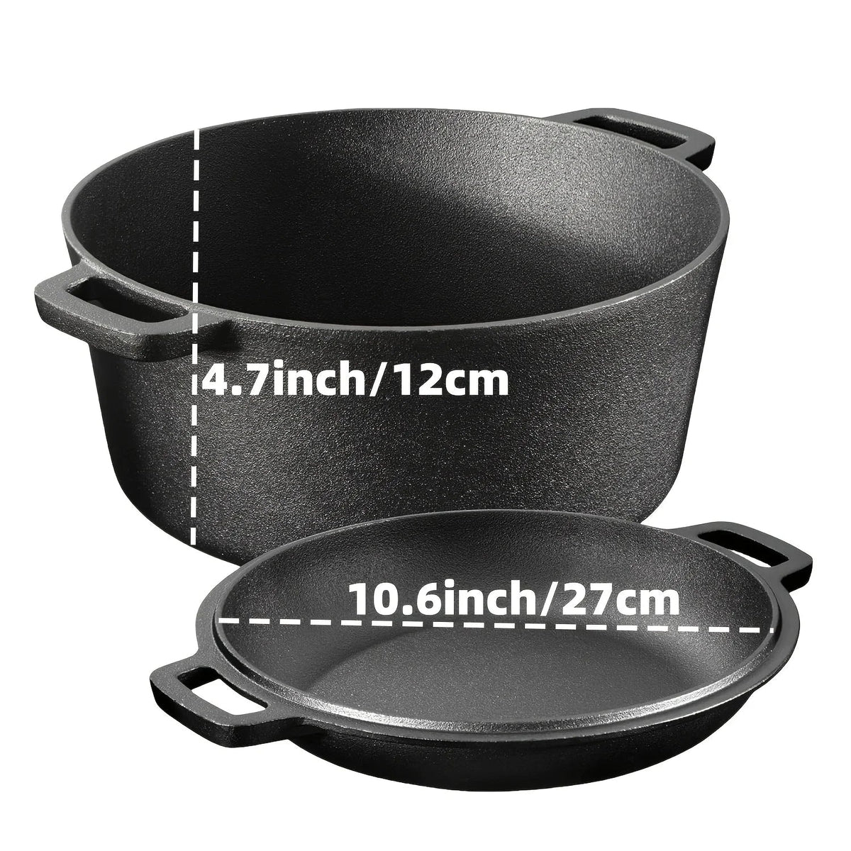 Pre-seasoned Cast Iron Skillet Set