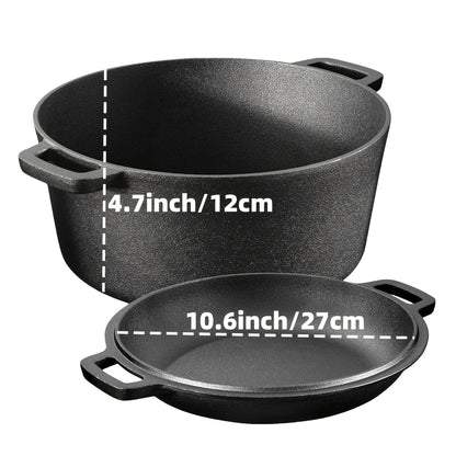 Pre-seasoned Cast Iron Skillet Set