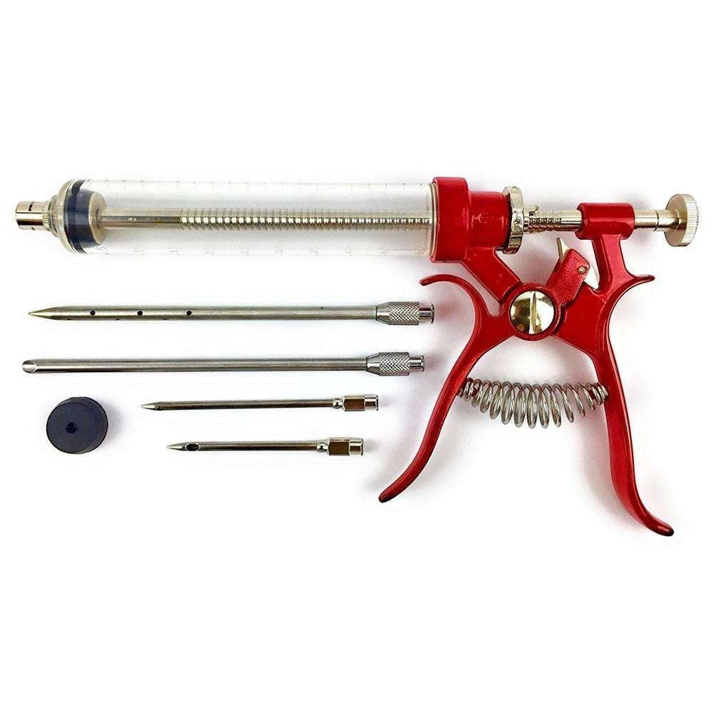 BBQ Gourmet Pistol Grip Meat Marinade Injector