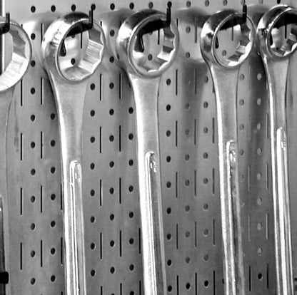 Pro-Grade Galvanized Pegboard Organizer