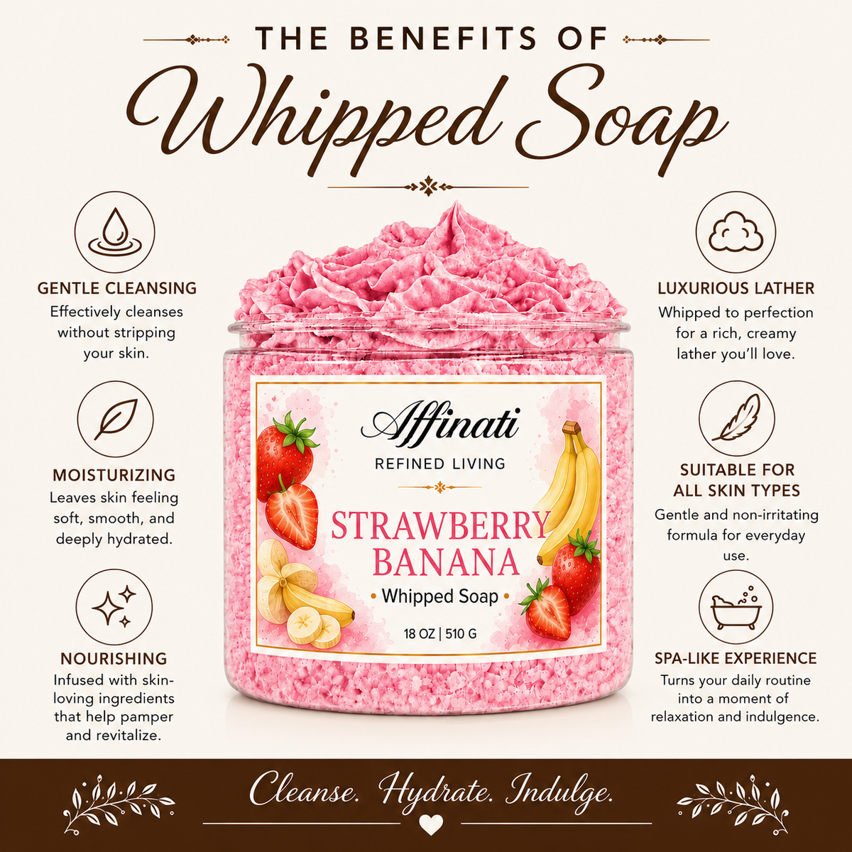 20 oz Coconut Dream Whipped Soap