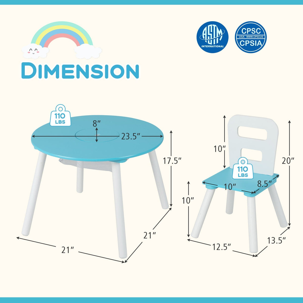Kids Table And Chair Set