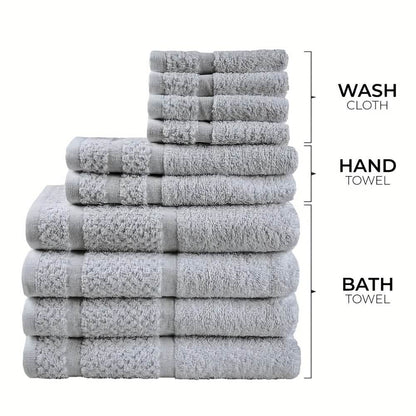 10–32 Piece Cotton Bath Towel Set