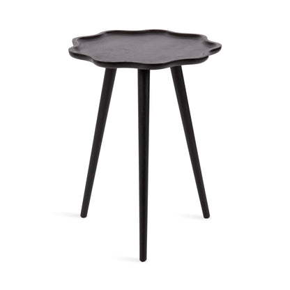Scallop Wood Side Table