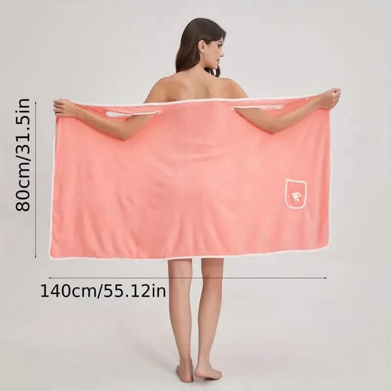 Bowknot Adult Wearable Bath Towels
