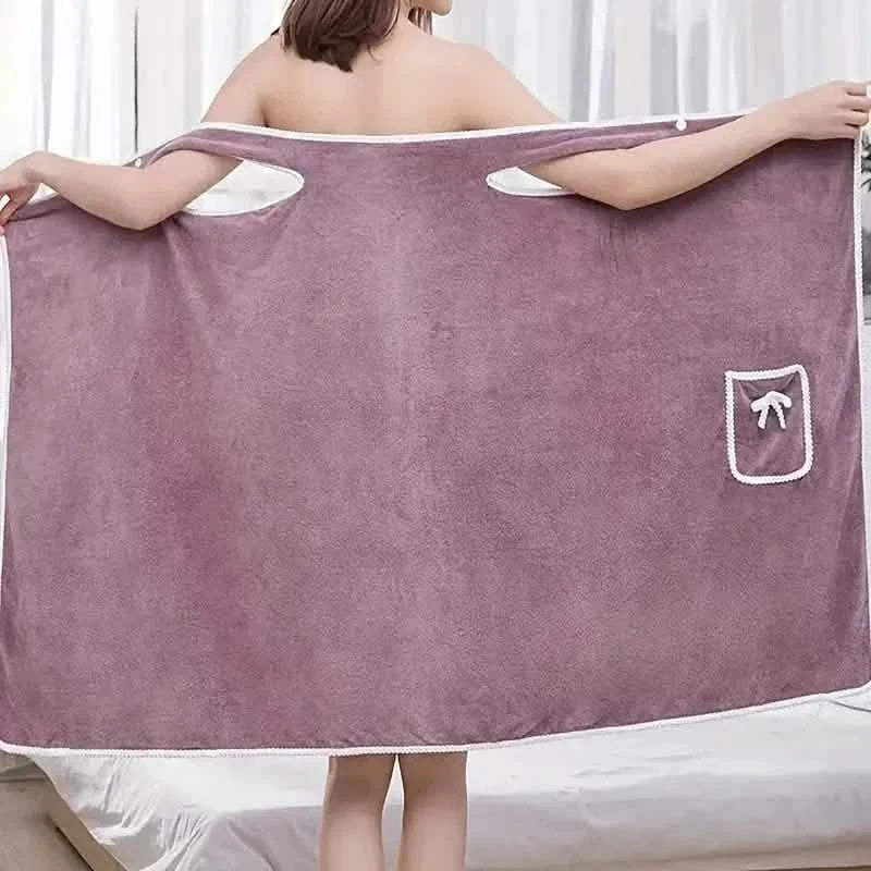 Bowknot Adult Wearable Bath Towels