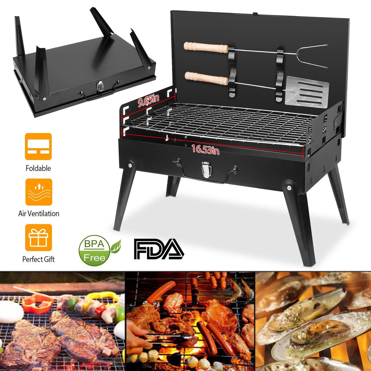 Portable Charcoal Grill