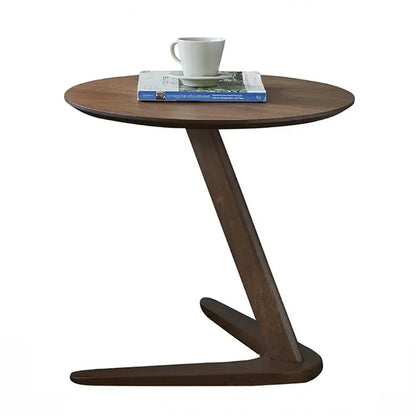 Round Wooden Side Table