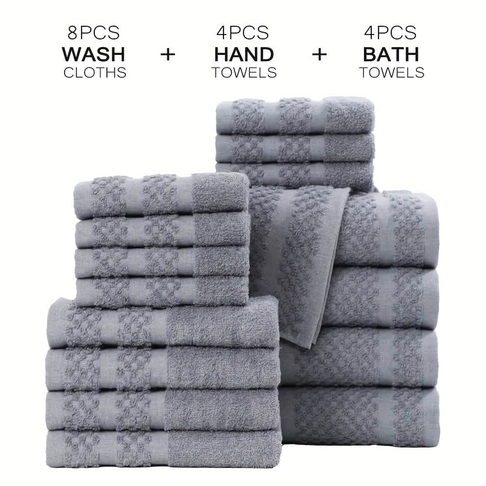 10–32 Piece Cotton Bath Towel Set