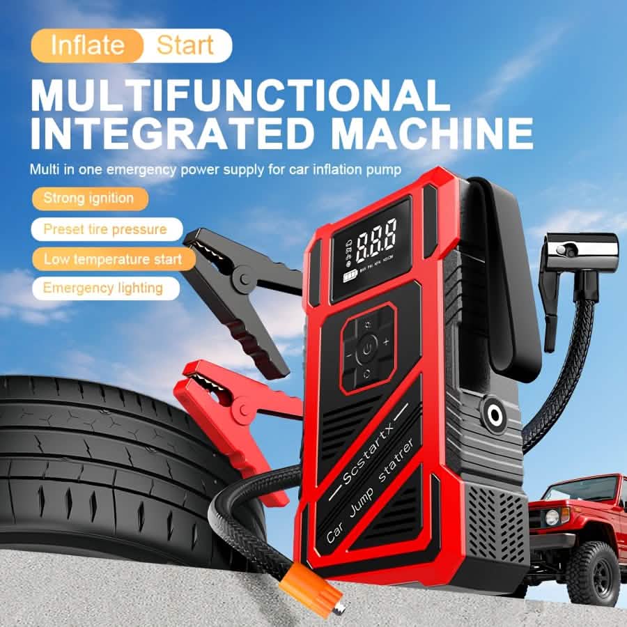 2-in-1 Tire Inflator And Jump Starter