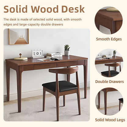 Walnut Desk With Drawers