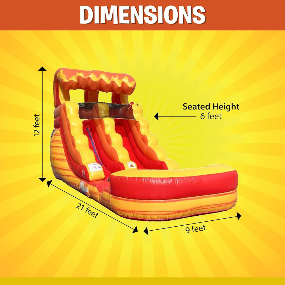 Large Inflatable Water Slide With Pool And Blower