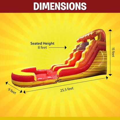 Large Inflatable Water Slide With Pool And Blower