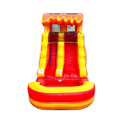 Large Inflatable Water Slide With Pool And Blower