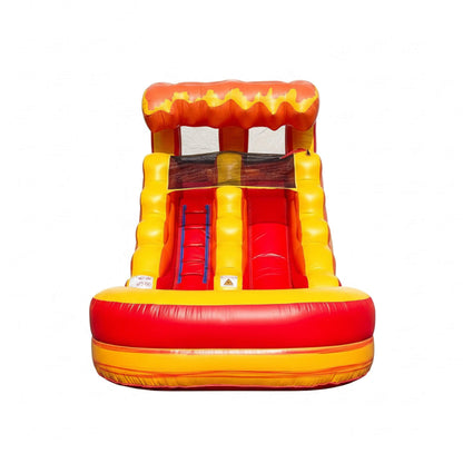 Large Inflatable Water Slide With Pool And Blower