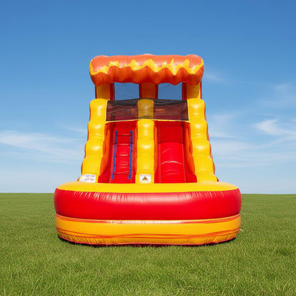 Large Inflatable Water Slide With Pool And Blower
