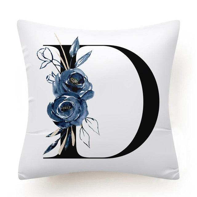 Alphabet Decorative Pillow Cases