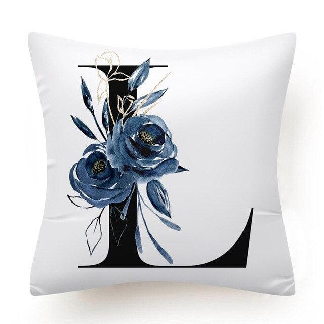 Alphabet Decorative Pillow Cases