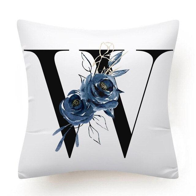 Alphabet Decorative Pillow Cases