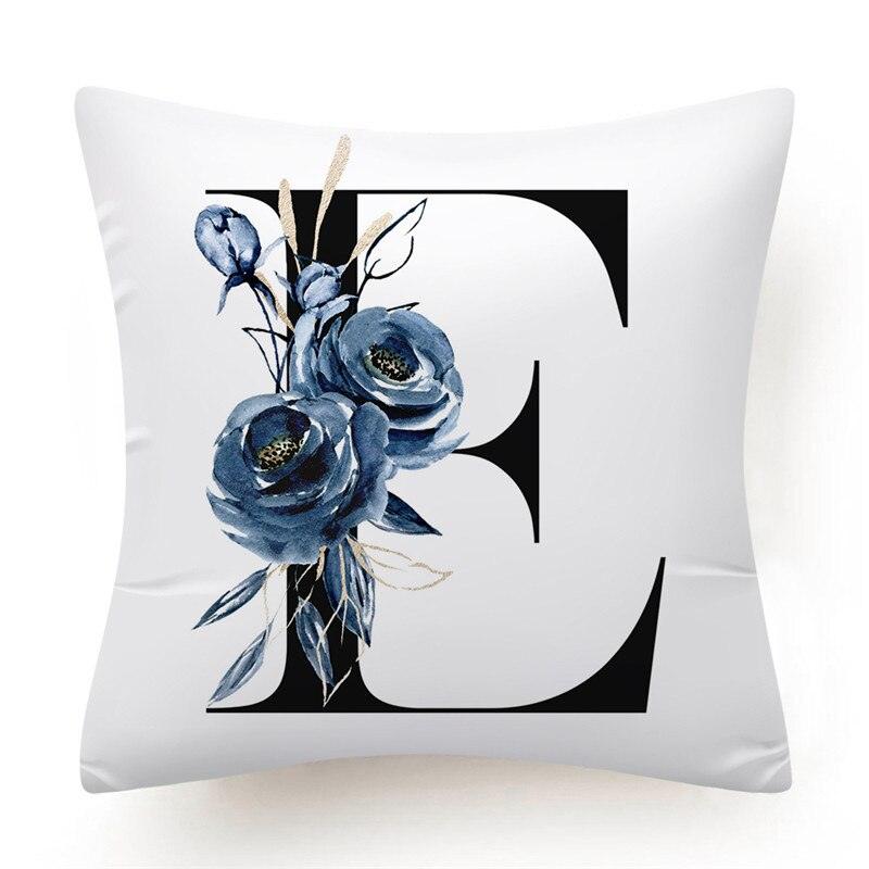 Alphabet Decorative Pillow Cases