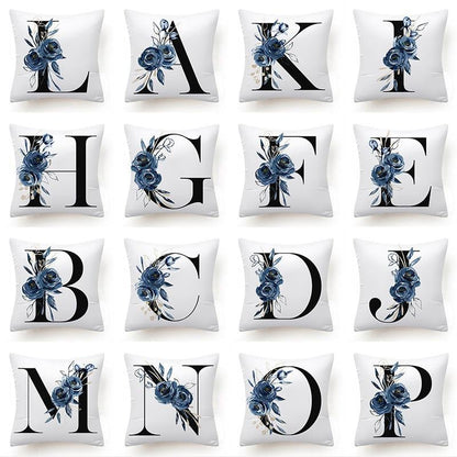 Alphabet Decorative Pillow Cases