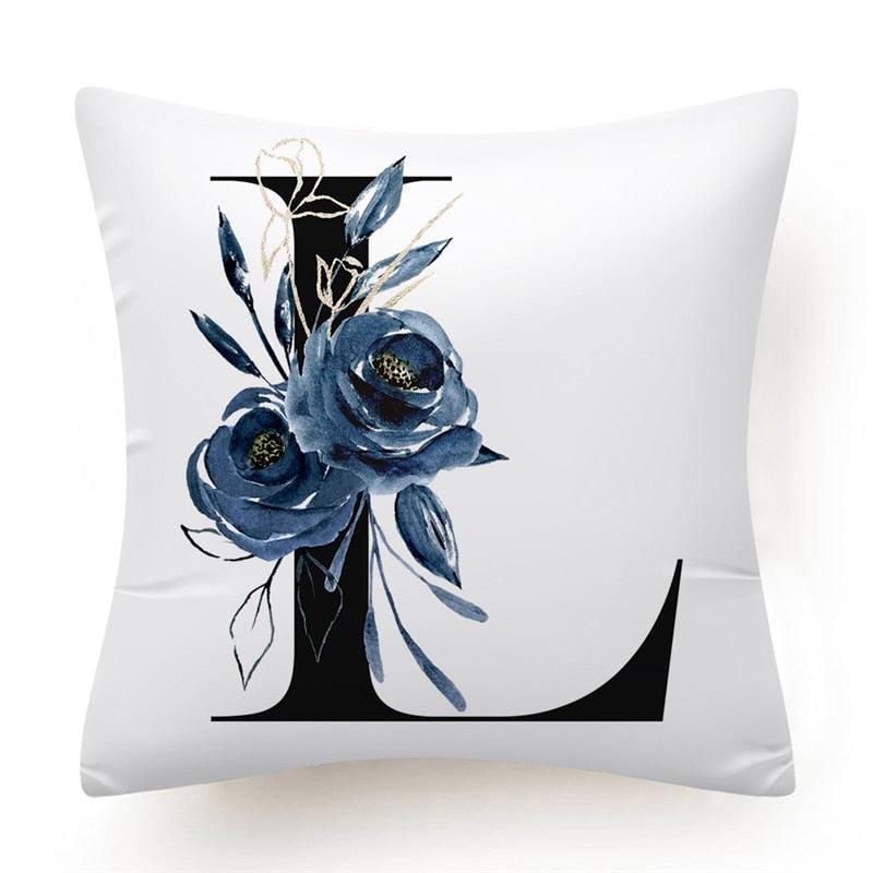 Alphabet Decorative Pillow Cases