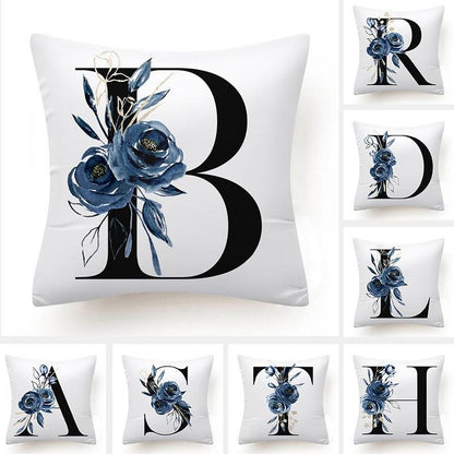 Alphabet Decorative Pillow Cases