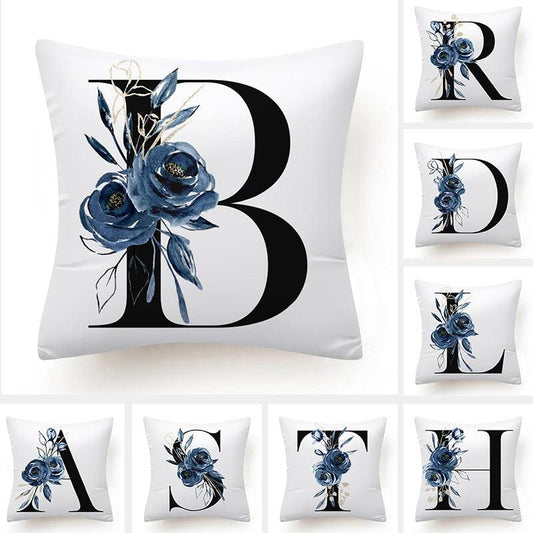 Alphabet Decorative Pillow Cases