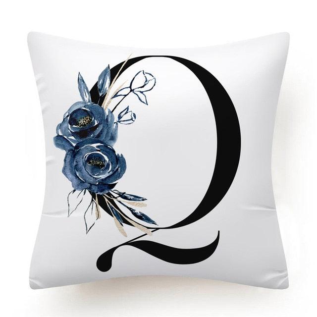 Alphabet Decorative Pillow Cases