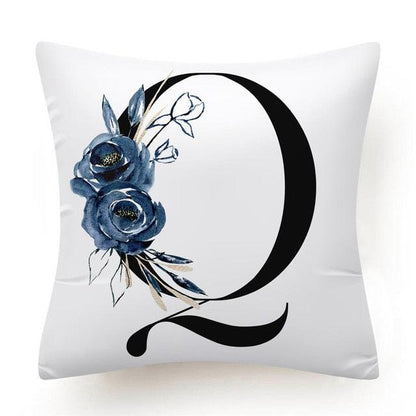 Alphabet Decorative Pillow Cases