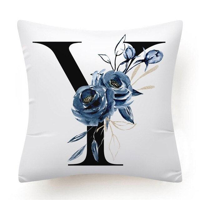 Alphabet Decorative Pillow Cases