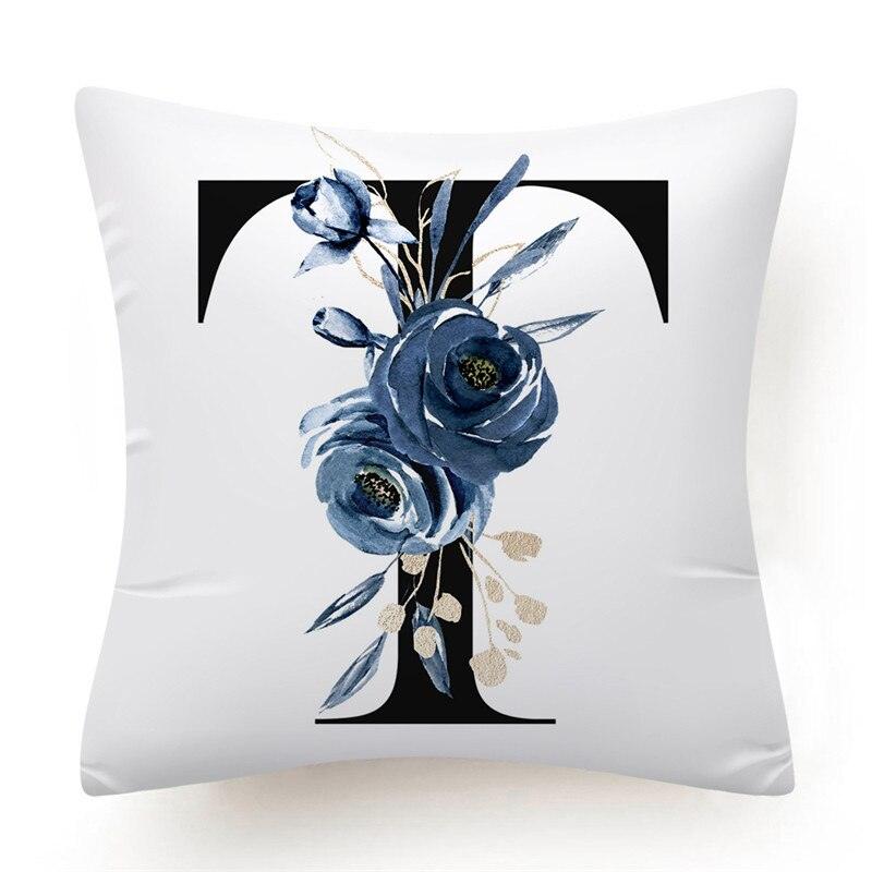 Alphabet Decorative Pillow Cases