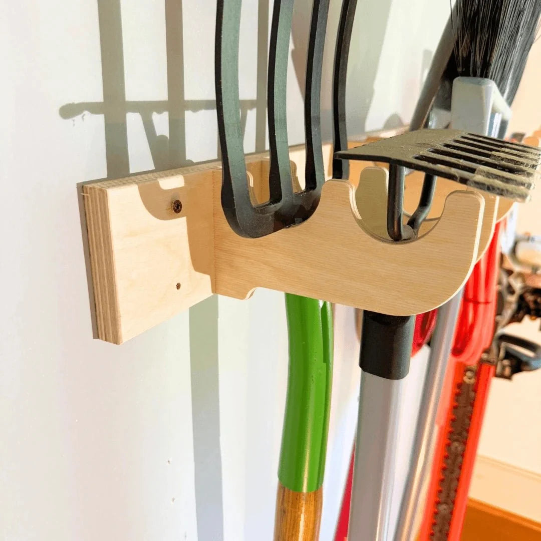 Heavy-Duty Garage Tool Hook Rack