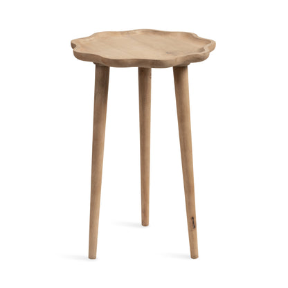 Scallop Wood Side Table