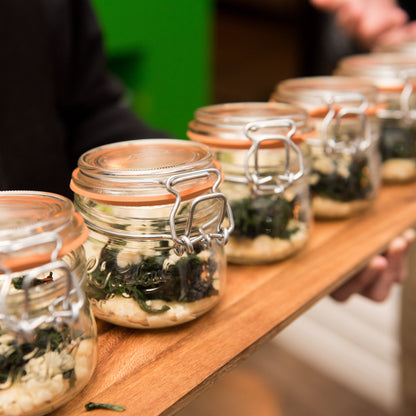 Glass Jars With Stainless Wire-Bail Clamp Lid