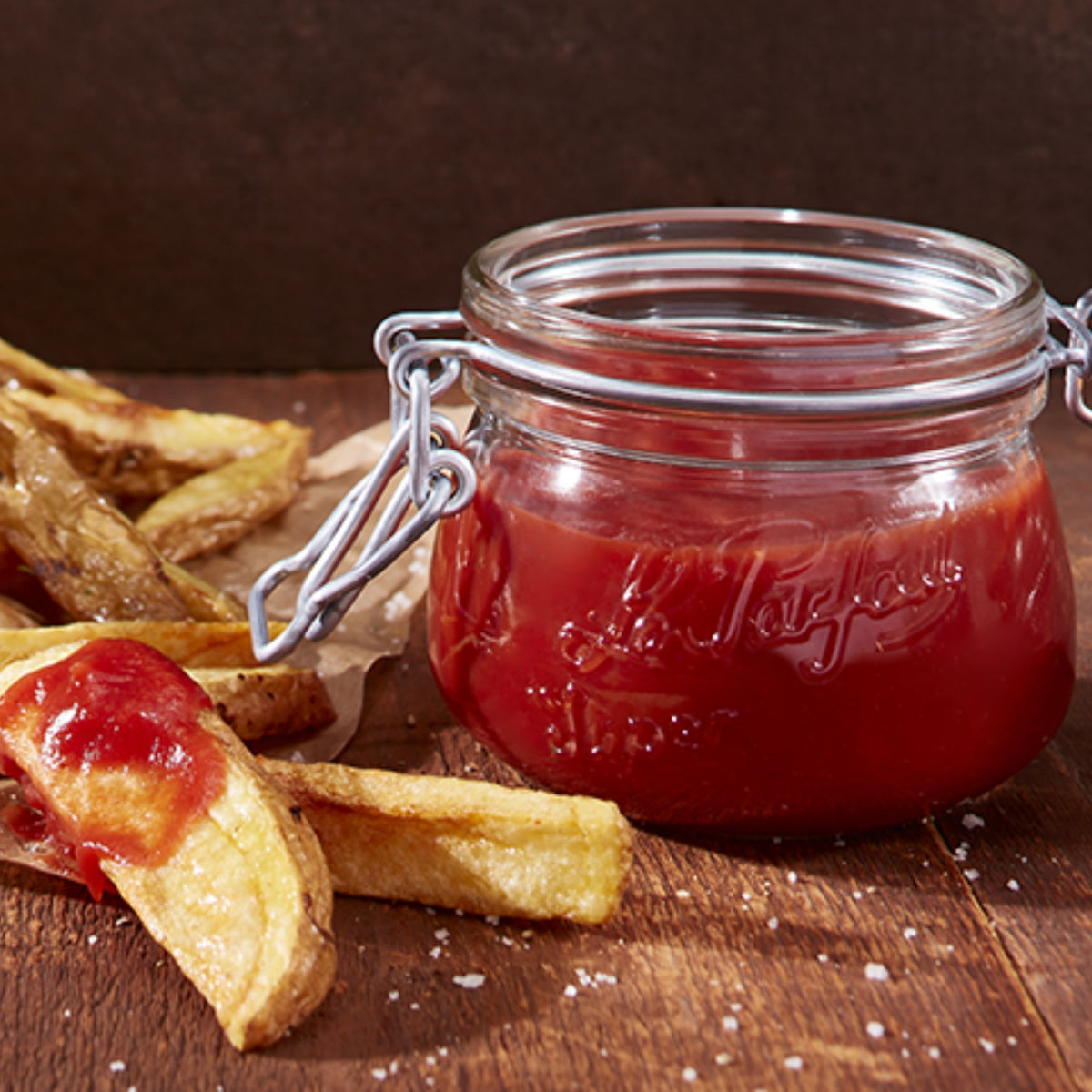 Glass Jars With Stainless Wire-Bail Clamp Lid