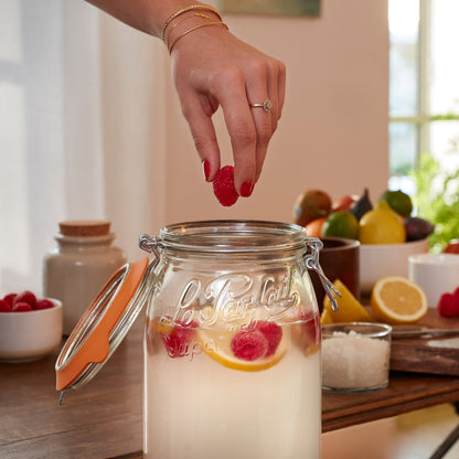Glass Jars With Stainless Wire-Bail Clamp Lid