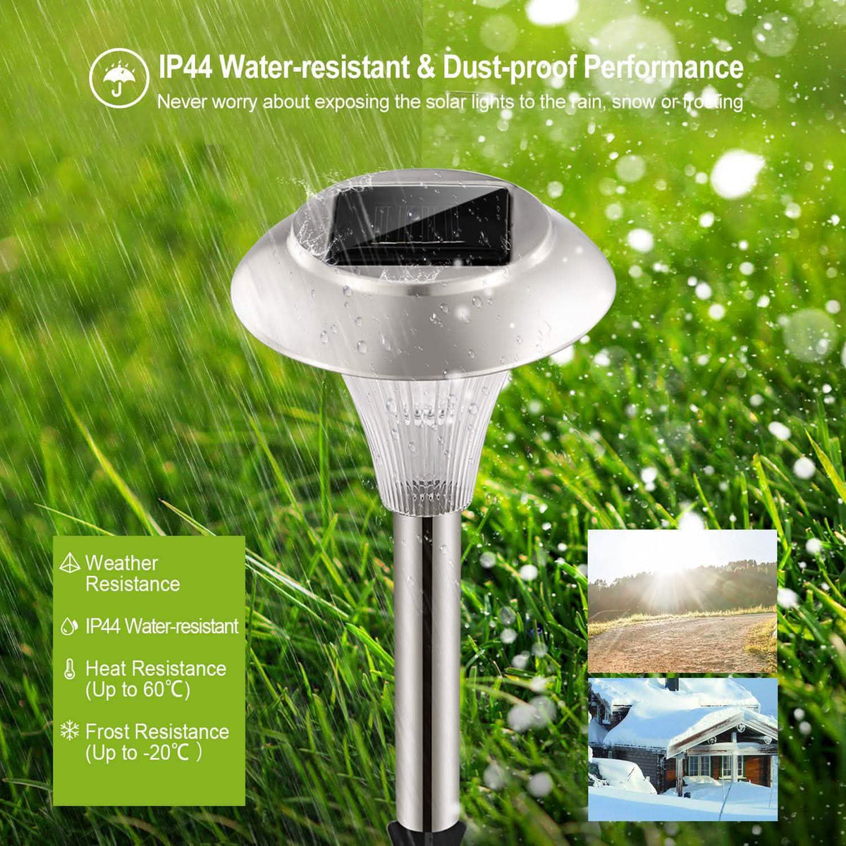 Assorted Color Landscape Solar Lamps