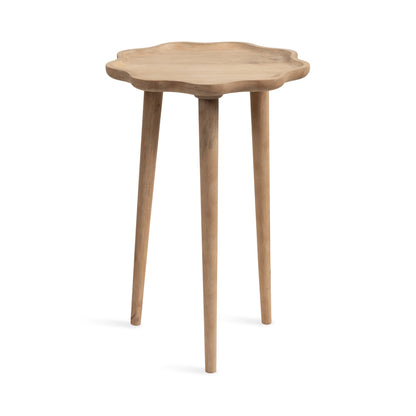 Scallop Wood Side Table