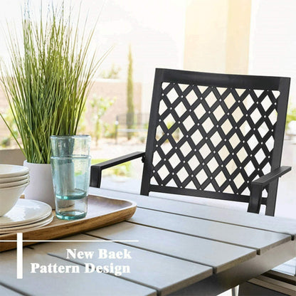 Outdoor Gas Fire Pit Table W/ Swivel Dining Chairs