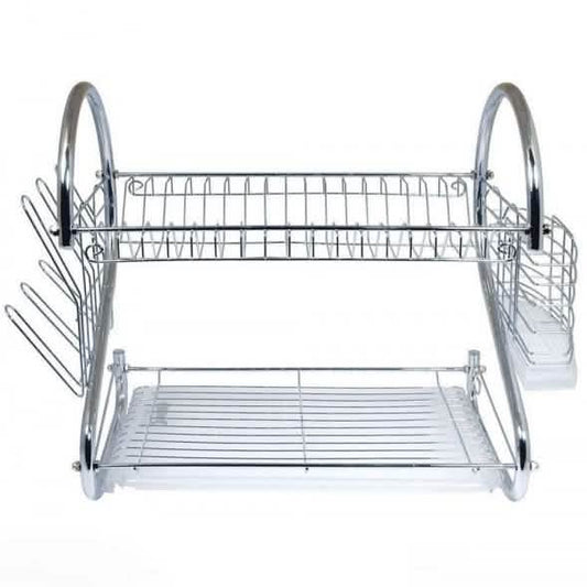 16" Two-Tier Stainless-Steel Dish Rack