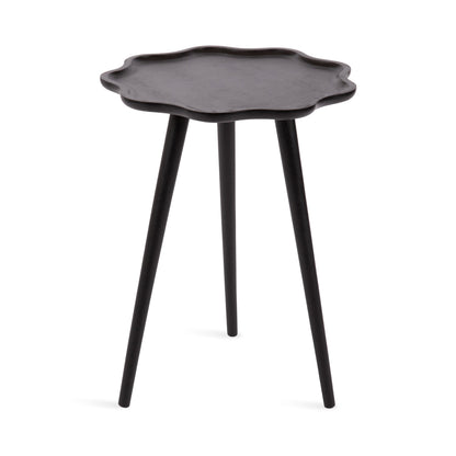 Scallop Wood Side Table