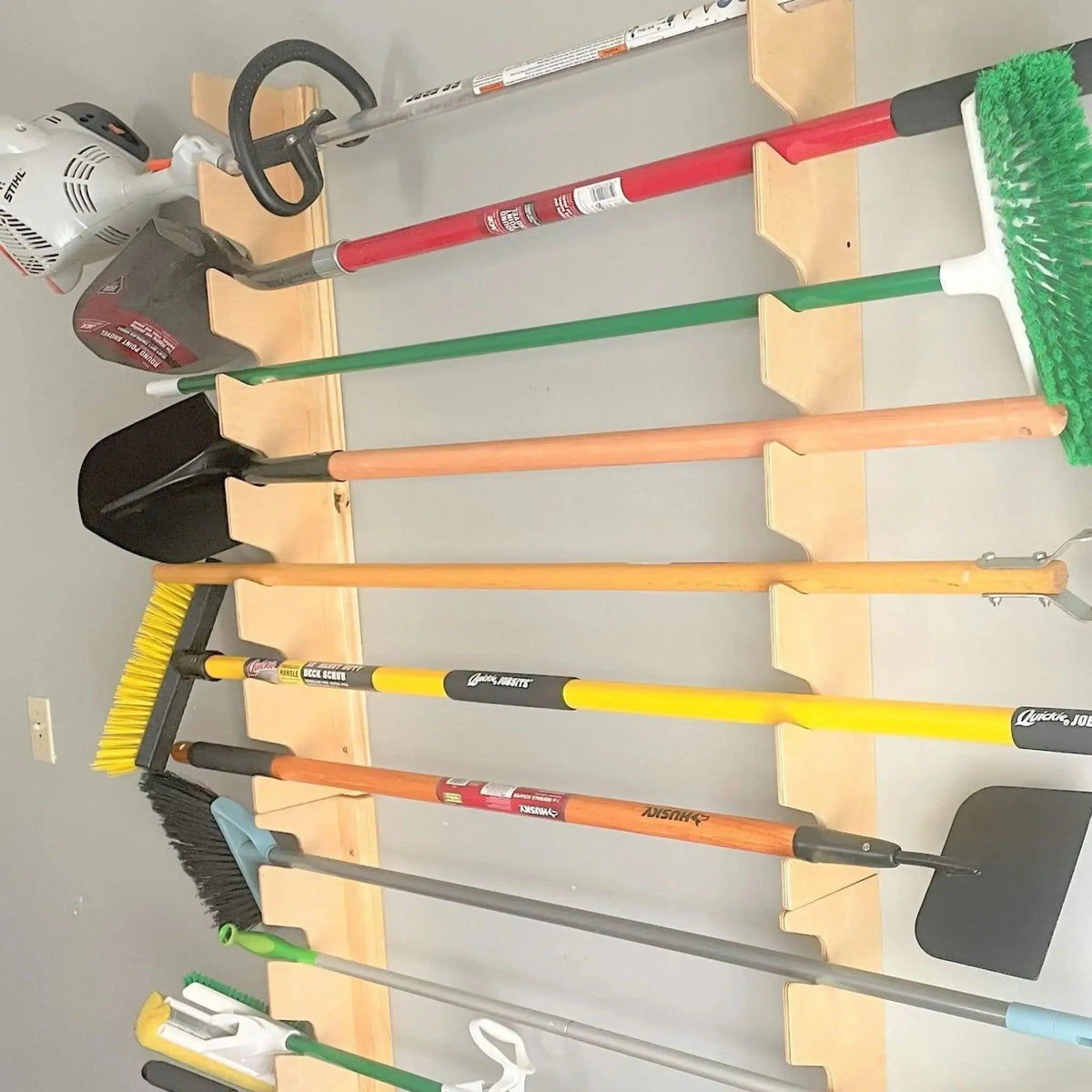 Wall-Mounted Garden Tool Rack